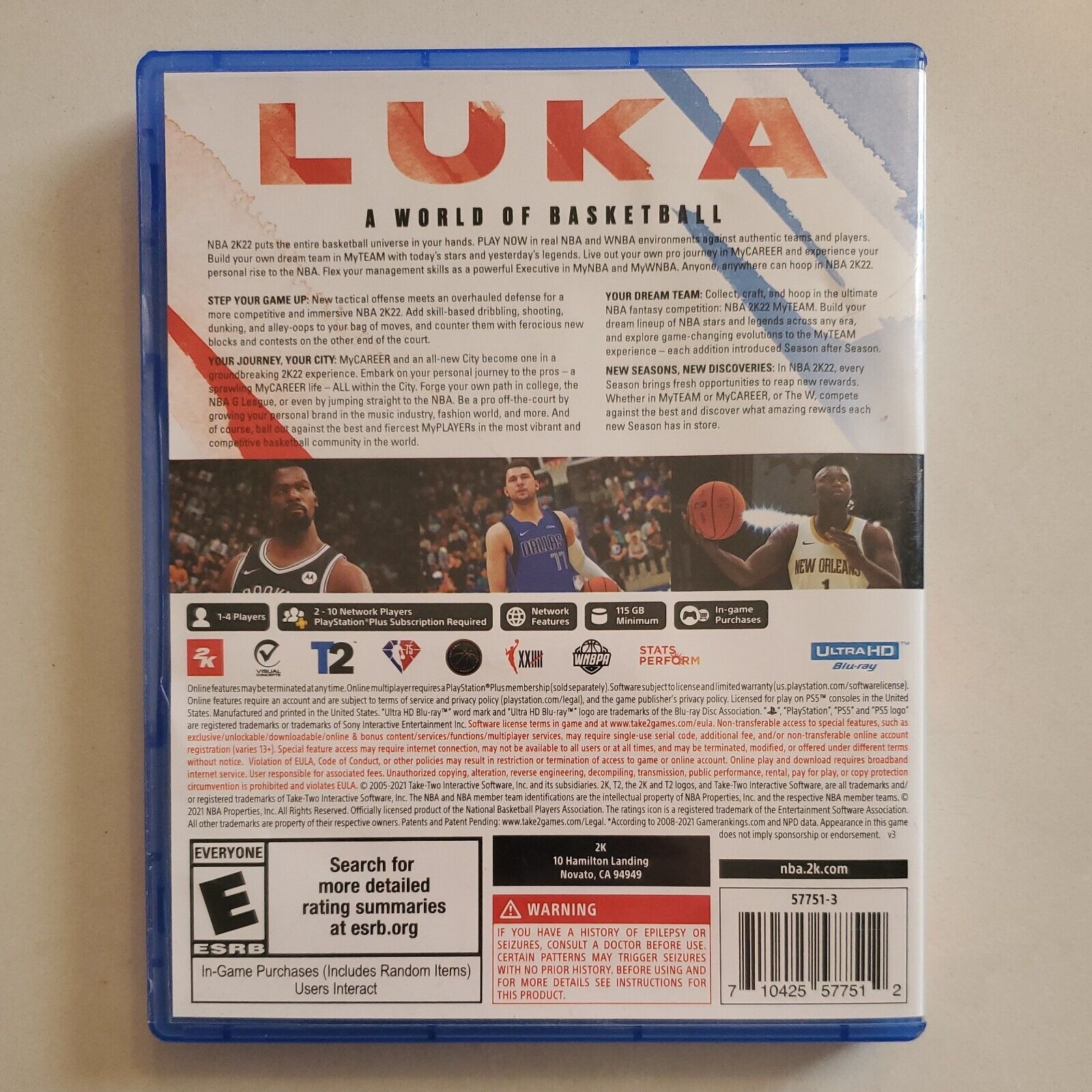 NBA 2K22 for Sony PlayStation 5