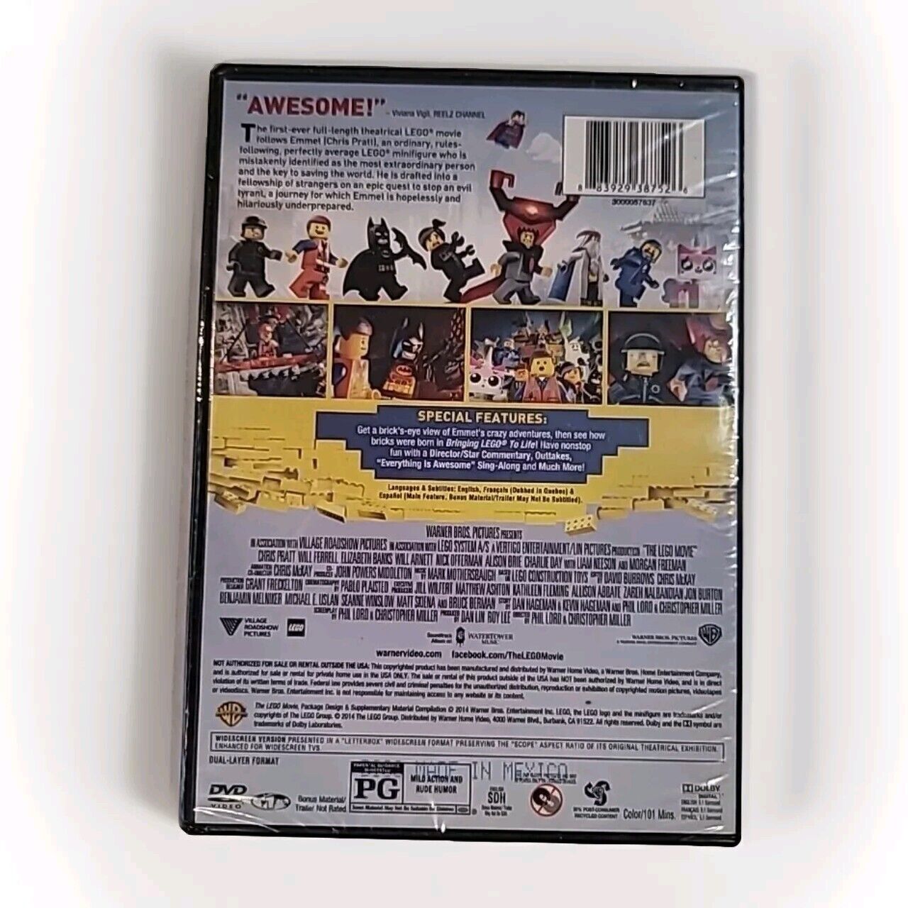The Lego Movie (DVD, 2014) BRAND NEW SEALED