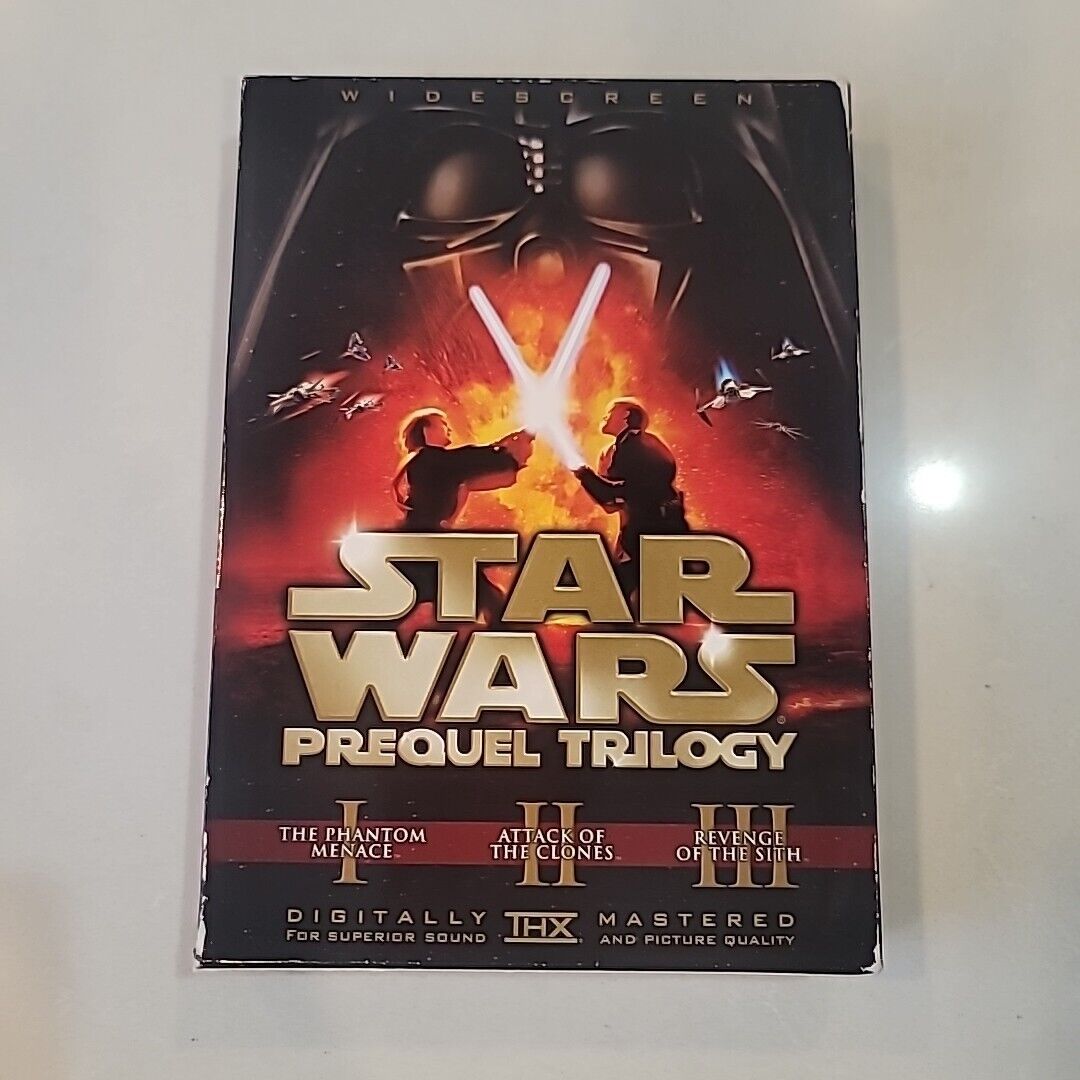 Star Wars - Prequel Trilogy 1 2 3 (6 DVD Box Set, 2008) Phantom - Clones - Sith