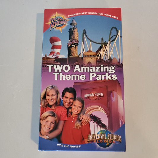 Vacation Planning Video Universal Orlando Two Amazing Theme Parks VHS Used
