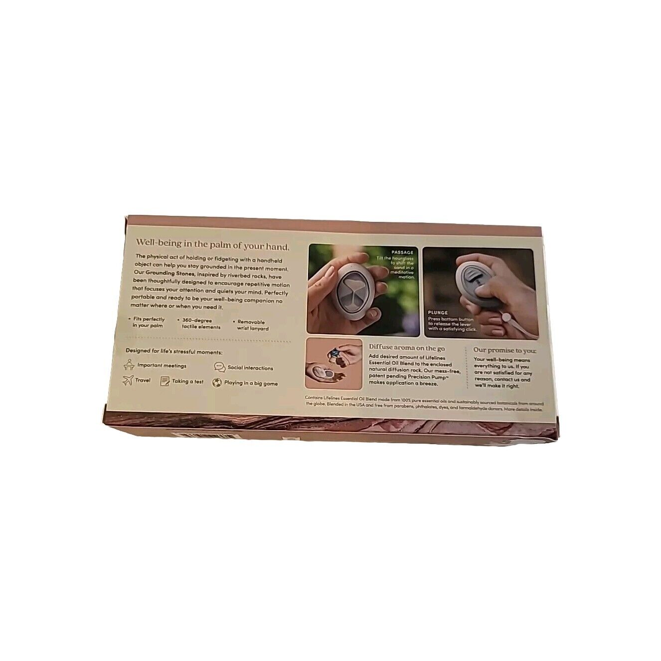 Lifelines Essential Oil Grounding Stones Motion Fidget Collection