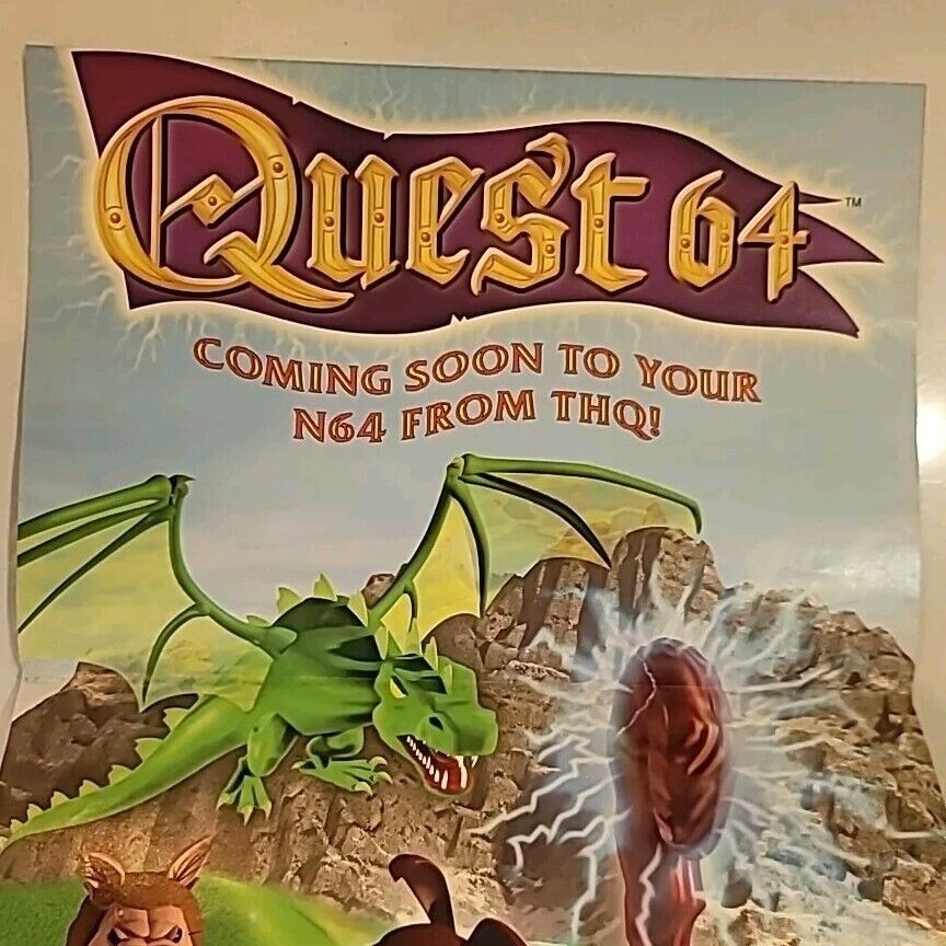 Nintendo Power vol 108 MLB Ken Griffey, Quest 64 poster, CIB!