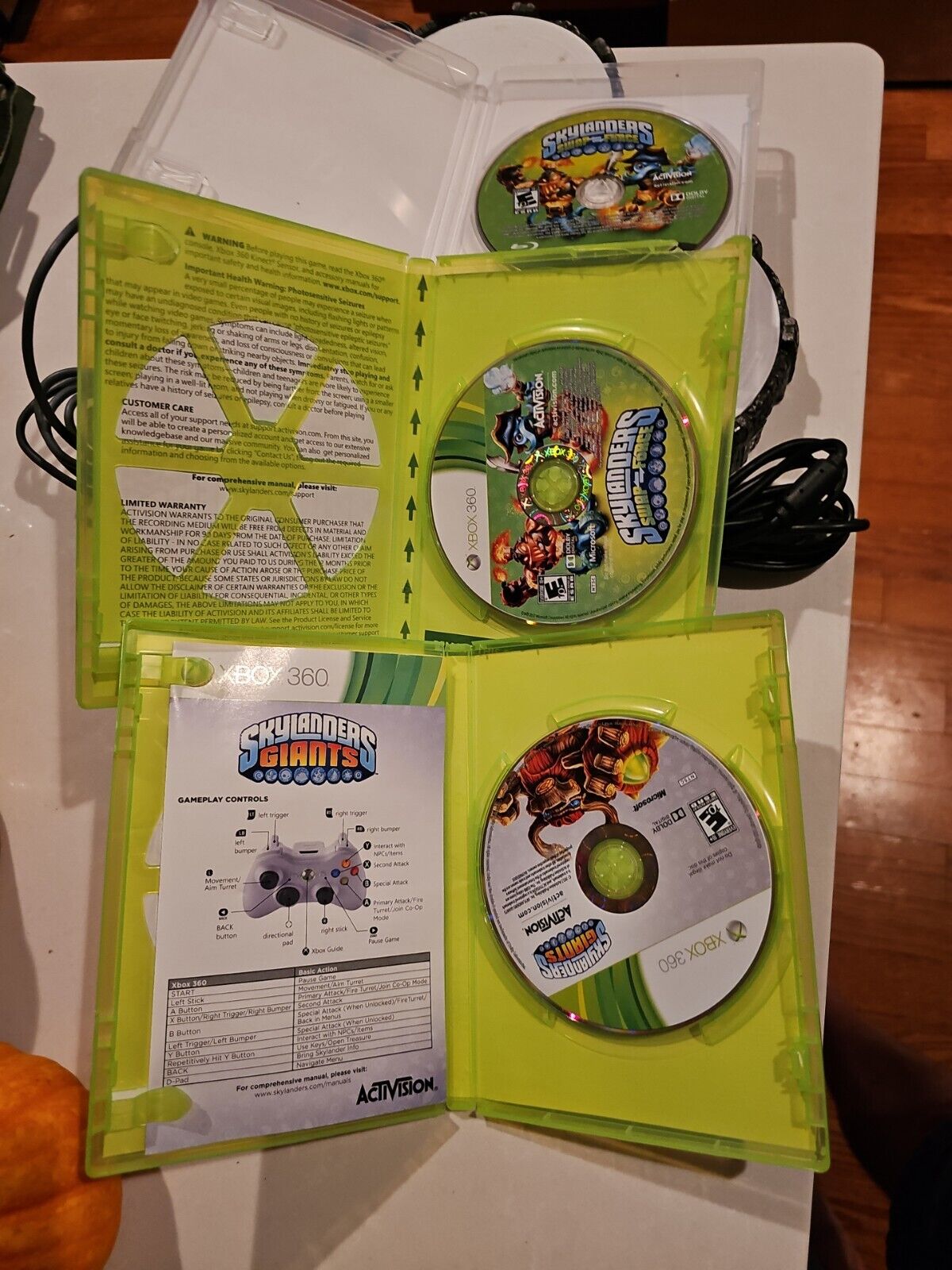 Skylanders SWAP FORCE Xbox 360 PS3 Game Disk w/ Case and Portal Bundle x3!