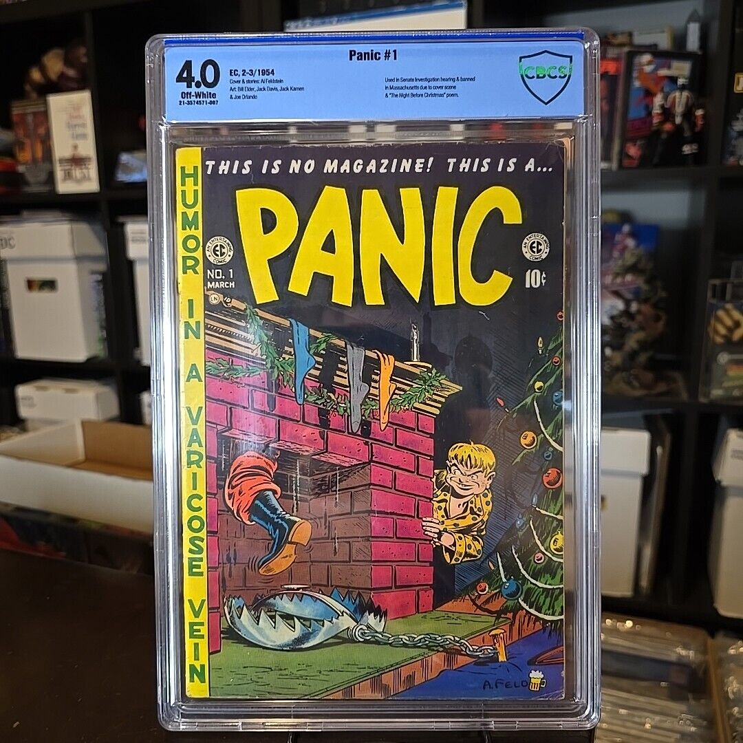 Panic #1 CBCS 4.0 OW RARE 1954 Banned Comic Used in Senate Hearings