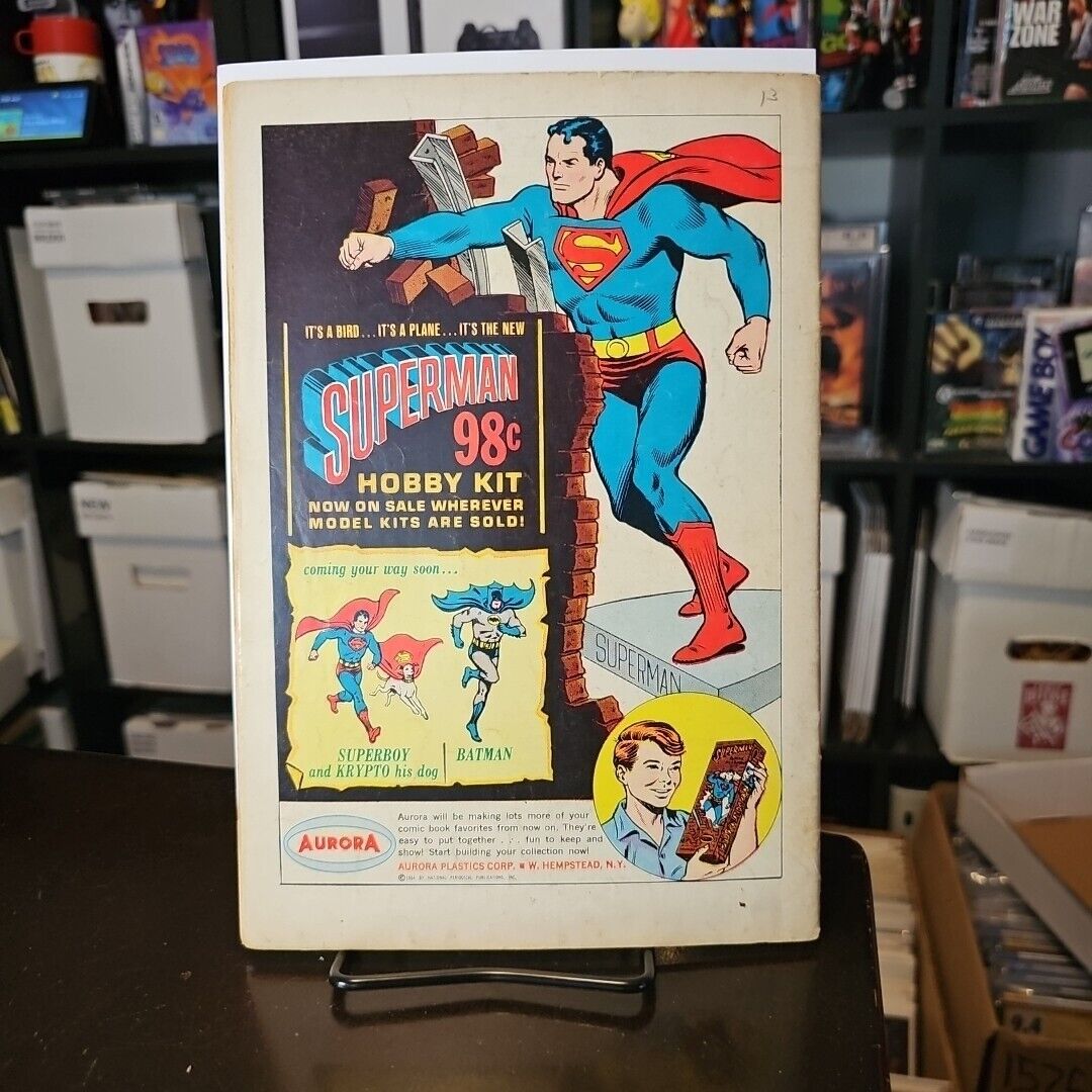 World’s Finest #146 Comic Book 1964 DC Comics Detached Centerfold