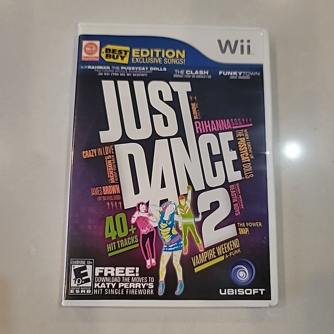 Just Dance 2 (Nintendo Wii, 2010) - Ubisoft Complete With Manual Best Buy