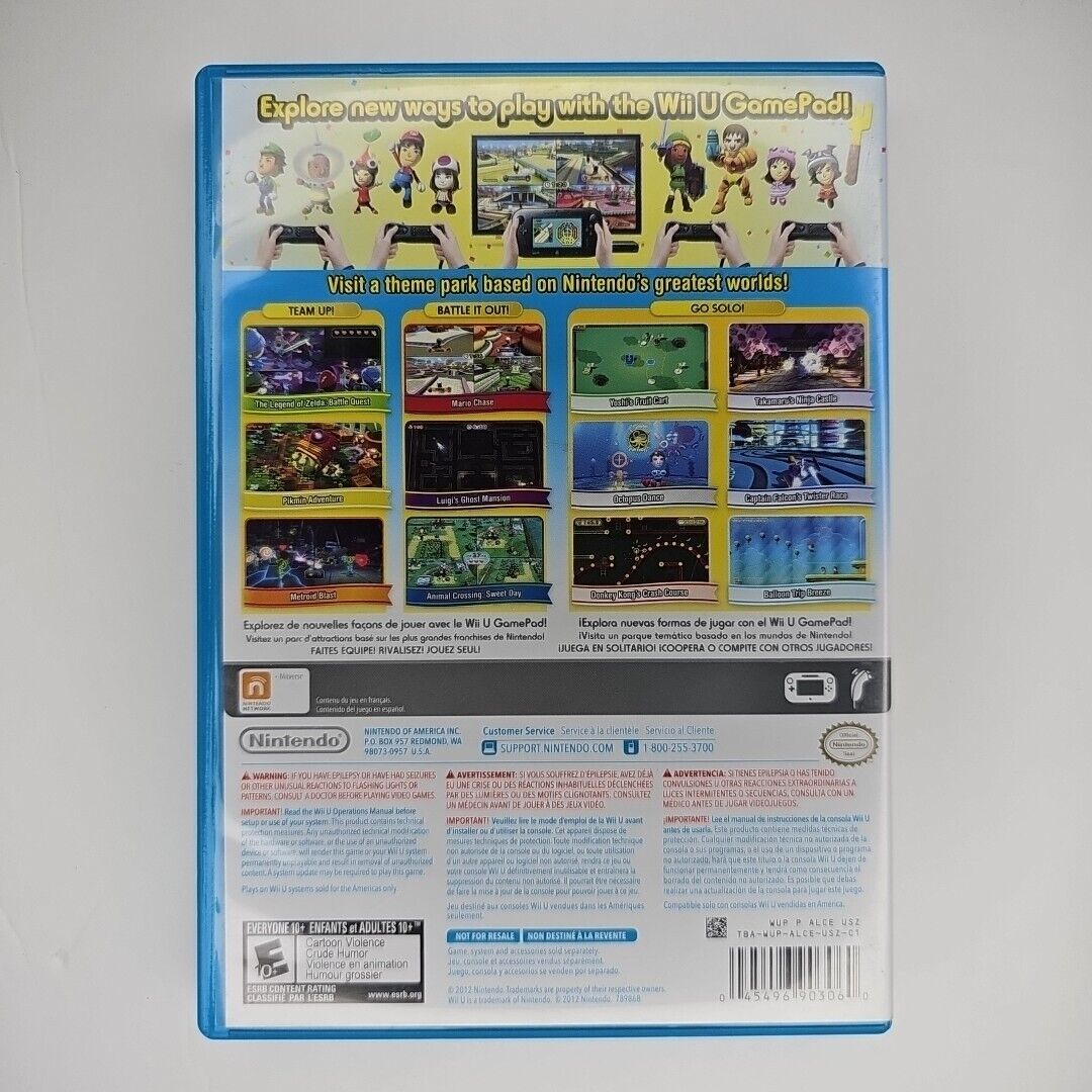 Nintendo Land Nintendo Wii U Game Complete With Manual Tested And Working