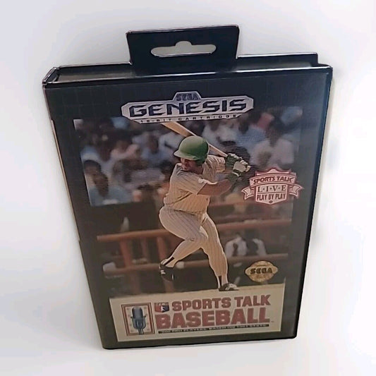 Sports Talk Baseball Sega Genesis Complete in Box Tested & Working