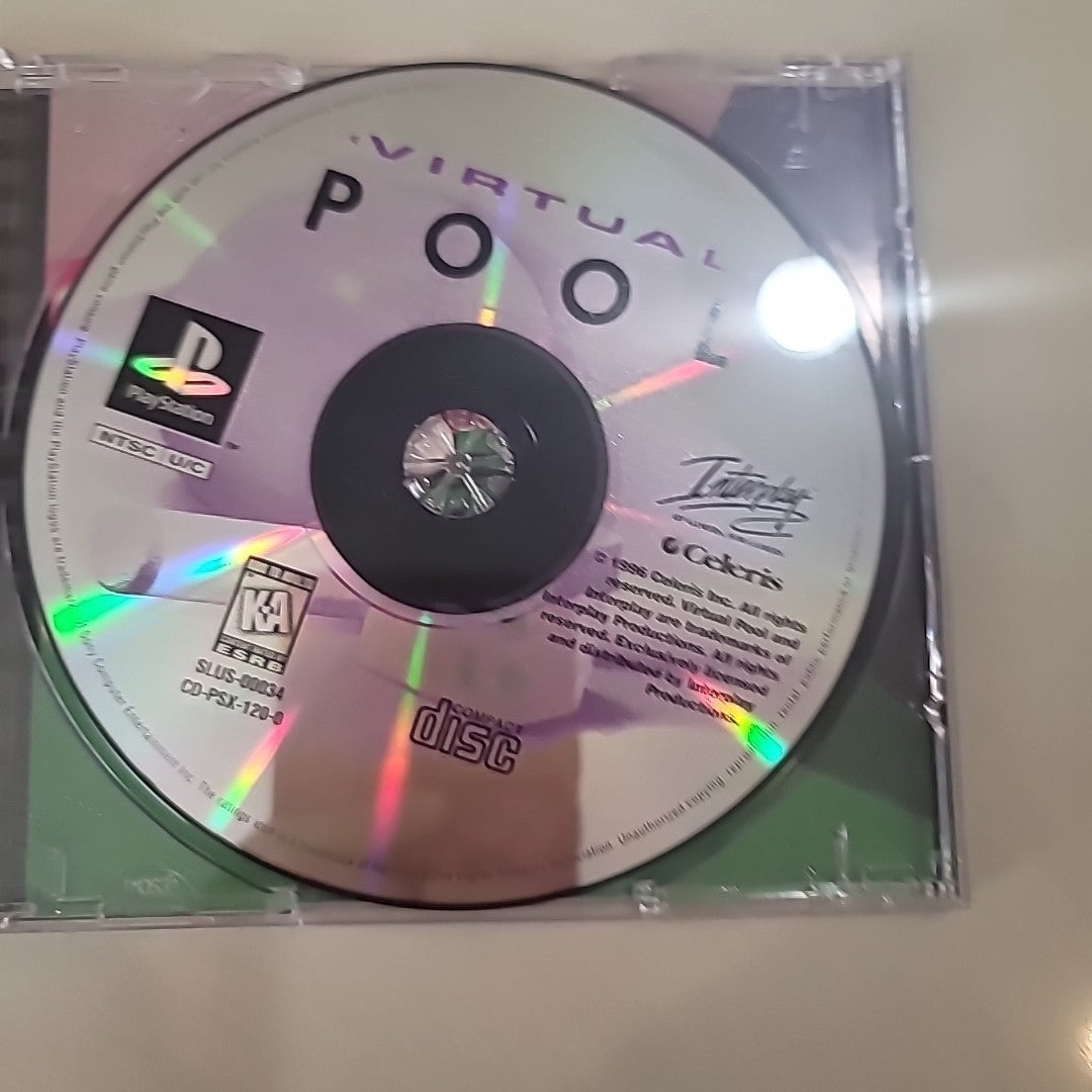 Virtual Pool PS1 PlayStation 1 Complete CIB Black Label Interplay 1996