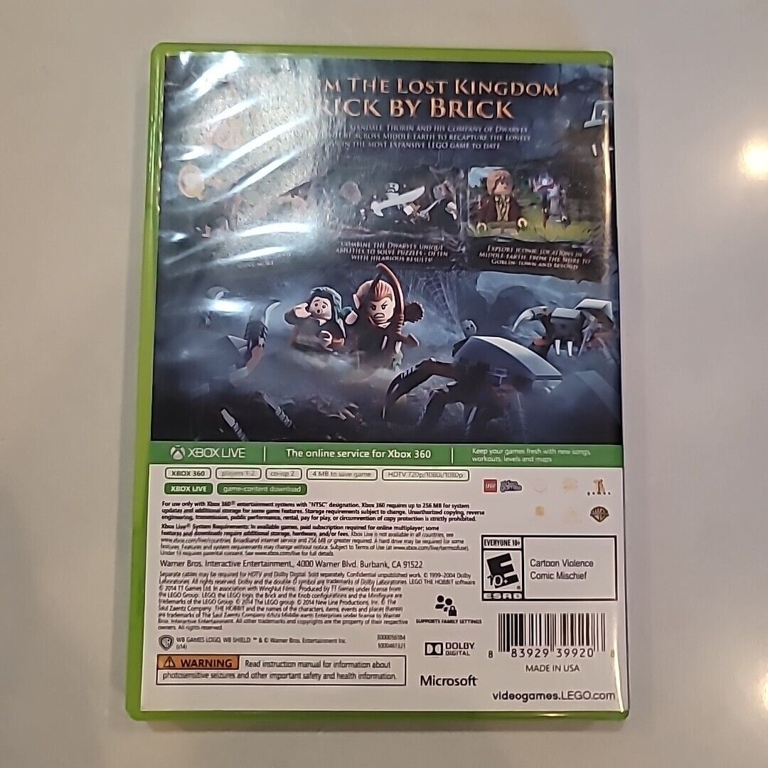 LEGO Hobbit (Microsoft Xbox 360, 2014) CIB Complete