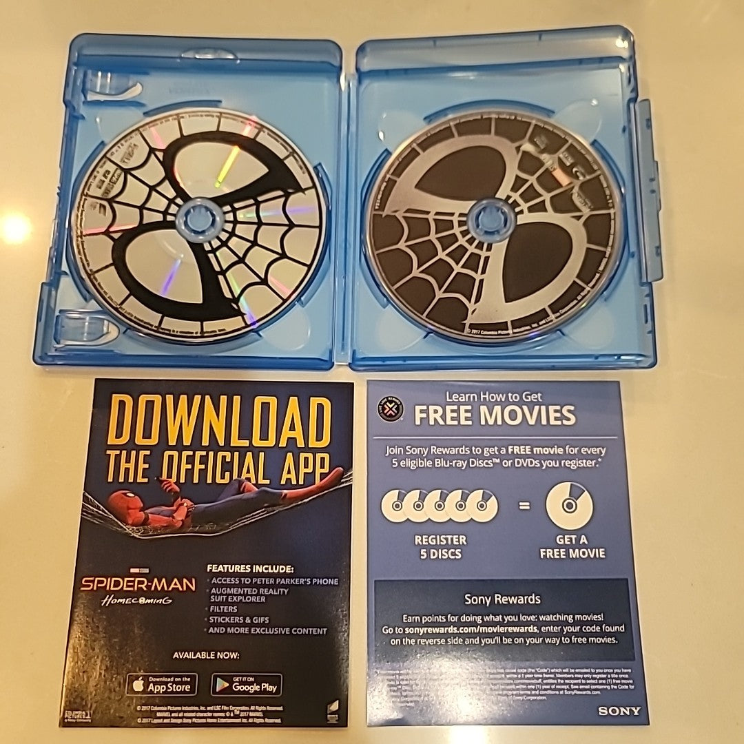 Spider-Man: Homecoming (Blu-ray/DVD, 2017)