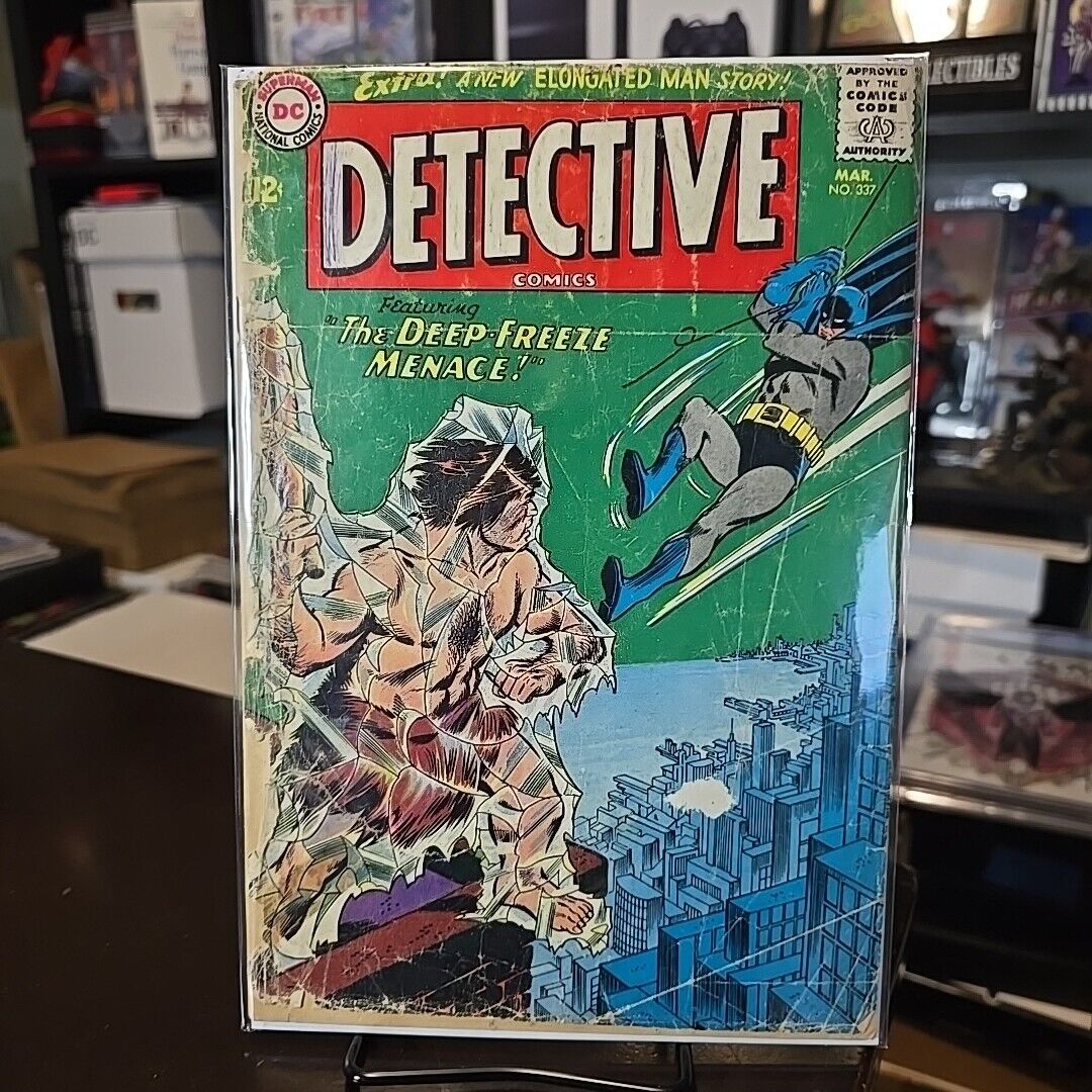 Detective Comics # 337 Silver Age DC Comics 1965 COVER DETACHED MISSING BACK