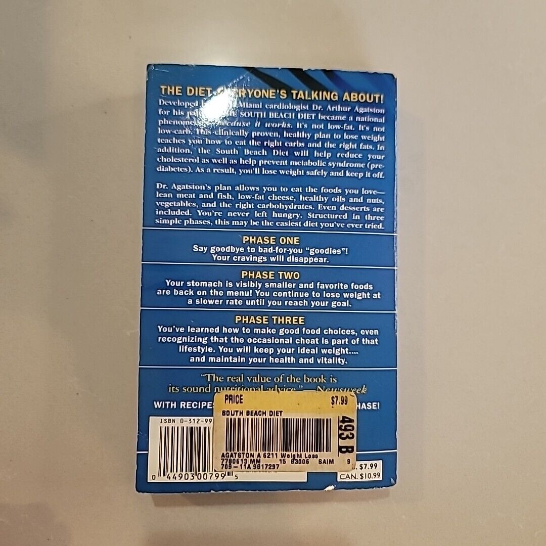 The South Beach Diet Arthur Agatston 2003 Softcover