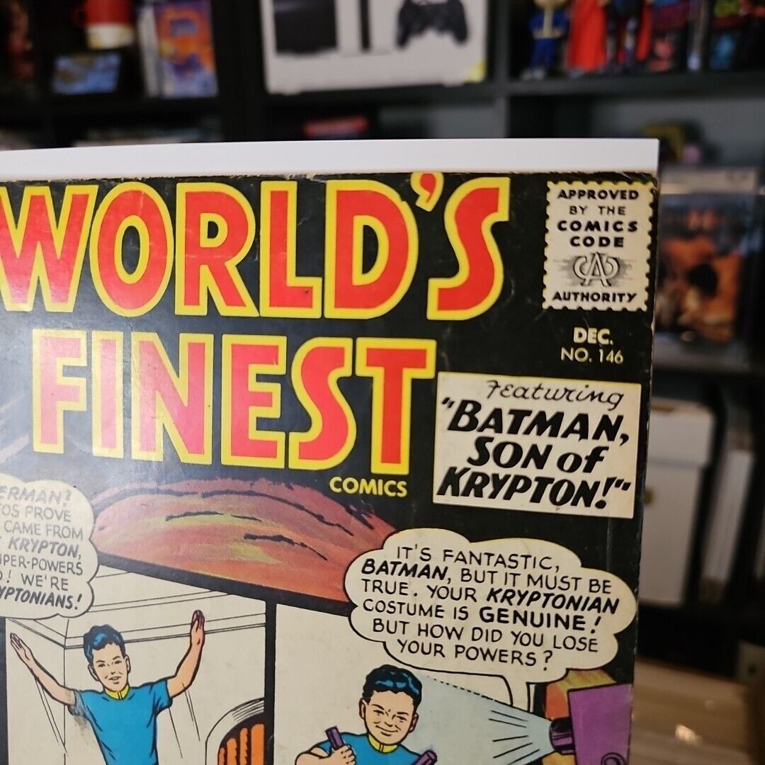 World’s Finest #146 Comic Book 1964 DC Comics Detached Centerfold