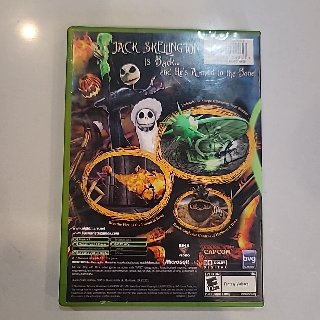 Tim Burton's The Nightmare Before Christmas : Oogie's Revenge Xbox - Complete !!