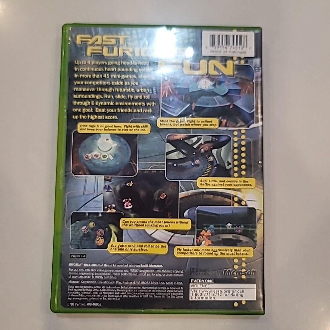 Fuzion Frenzy (Microsoft Xbox 2004) Complete
