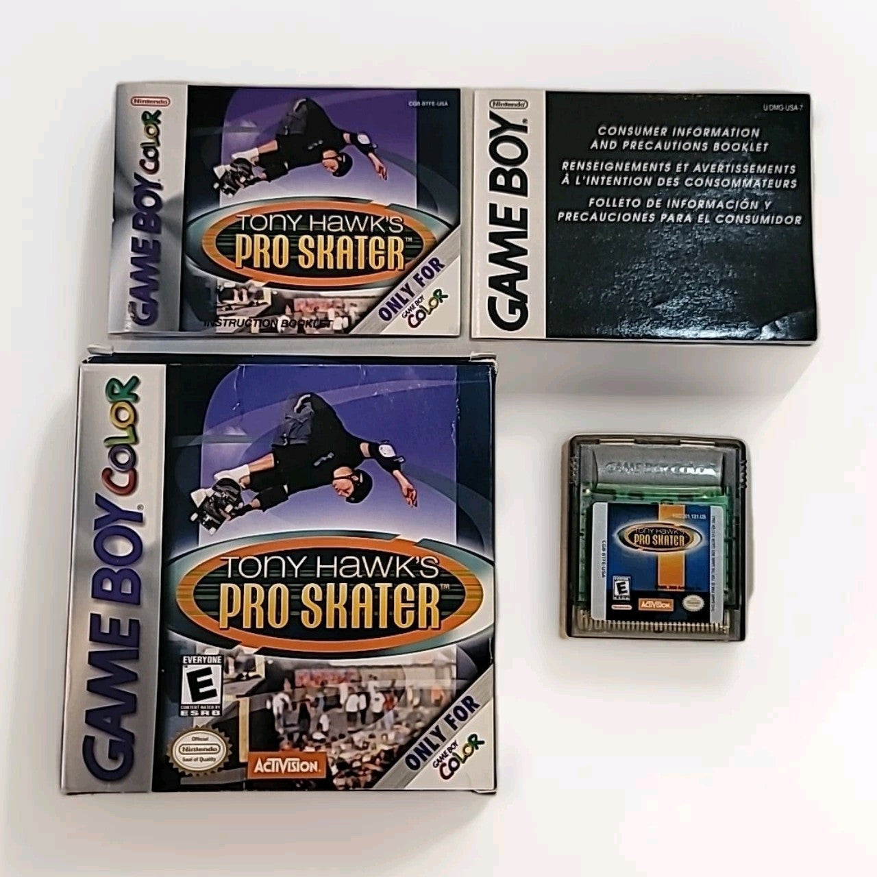 Tony Hawk's Pro Skater (Nintendo Game Boy Color, 2000) Complete
