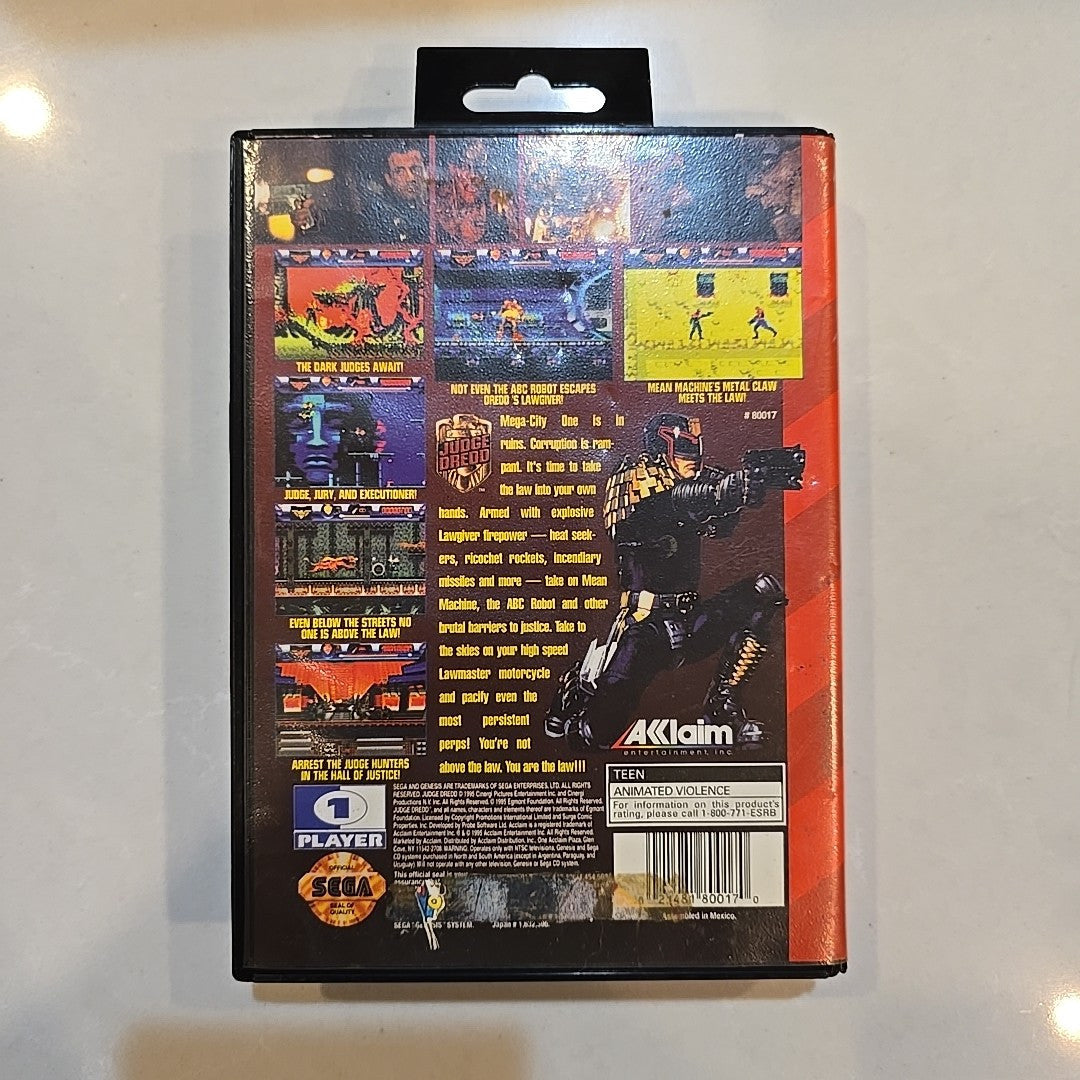 Judge Dredd Sega Genesis No Manual