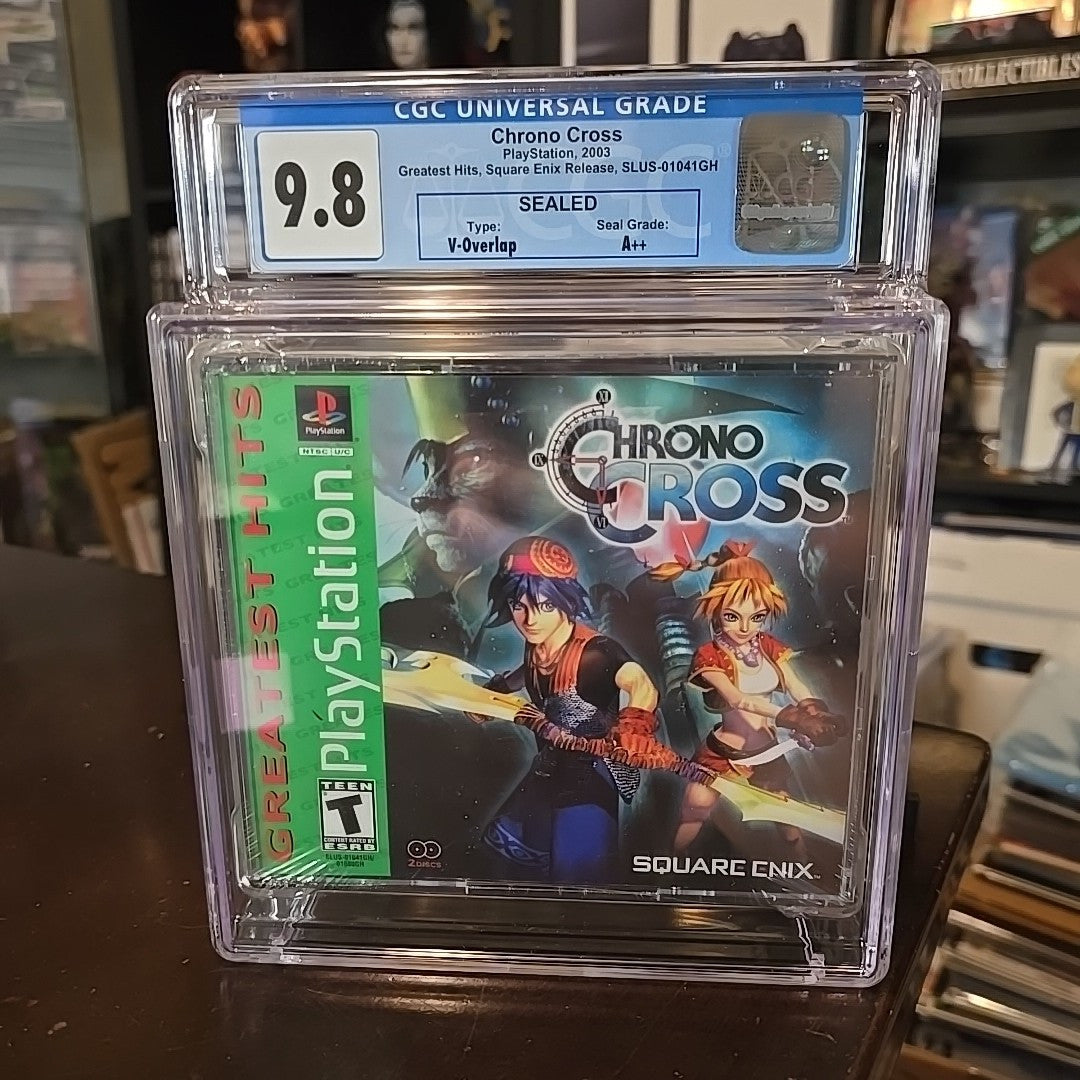 Chrono Cross SONY PLAYSTATION 1 BRAND NEW SEALED PS1 CGC Graded 9.8 A++ Greatest