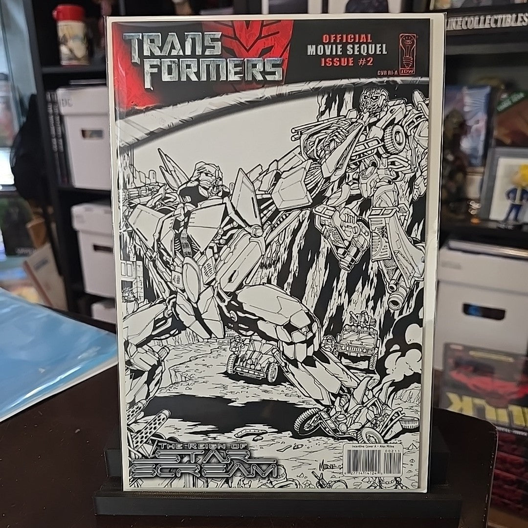 Transformers REIGN STARSCREAM #2 RI-A 1:10 IDW Comics 2008 Movie Sequel