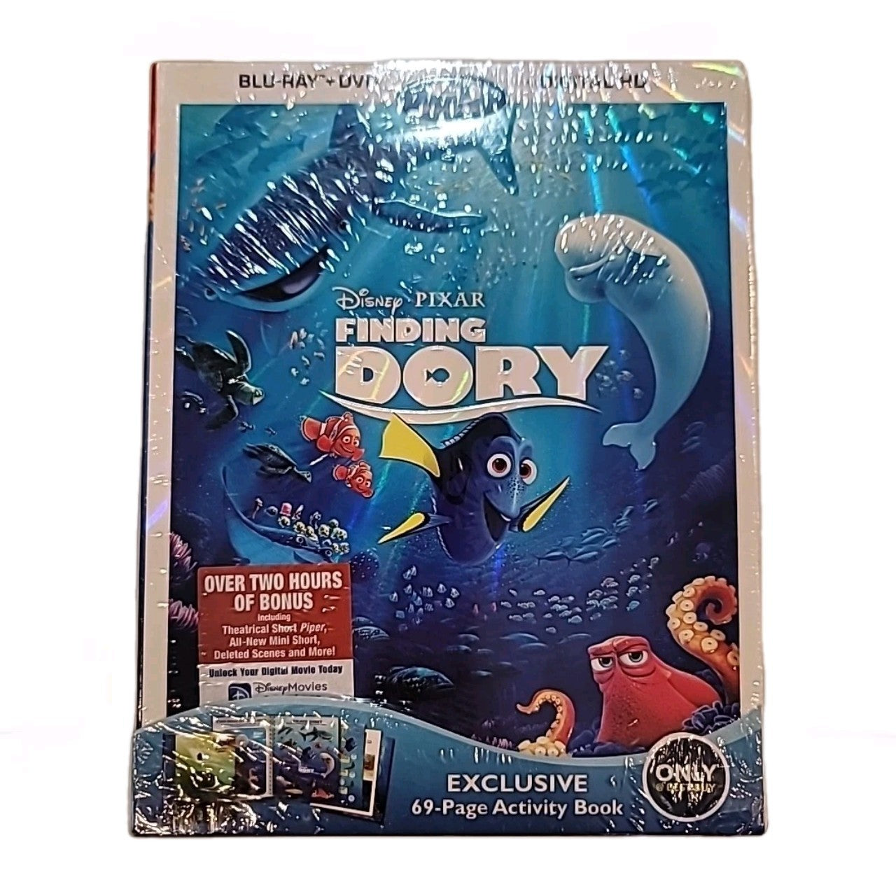 Disney Pixar Finding Dory Blu-Ray + DVD + Digital HD includes ACTIVITY BOOK