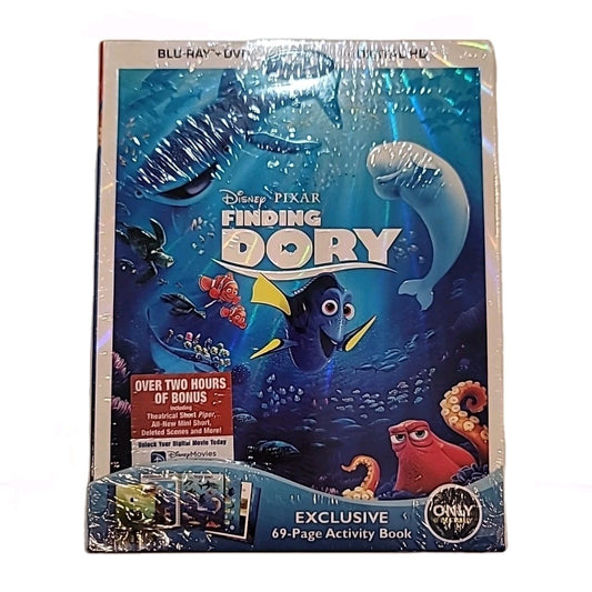 Disney Pixar Finding Dory Blu-Ray + DVD + Digital HD includes ACTIVITY BOOK