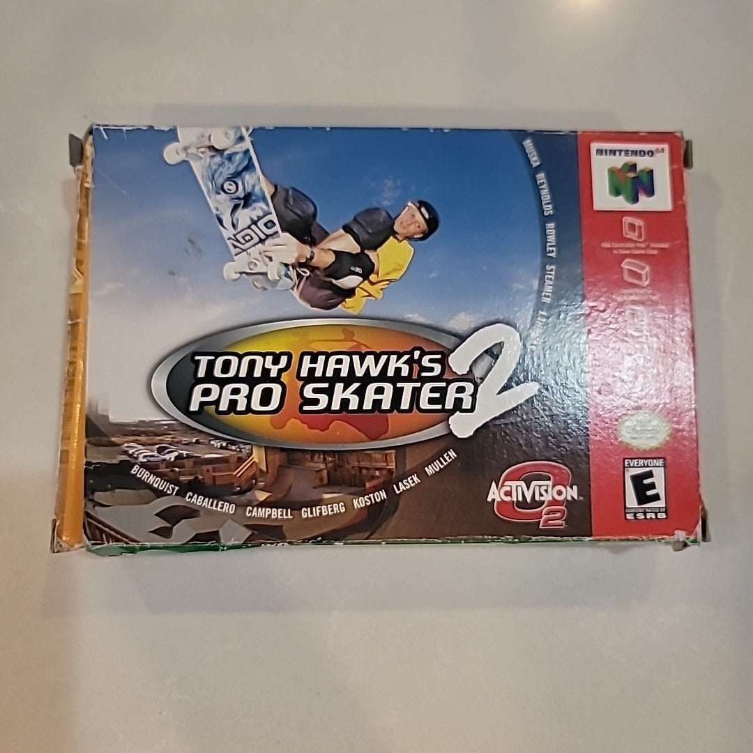 Tony Hawk's Pro Skater 2 N64 Nintendo 64 Complete CIB Good Condition! RARE!