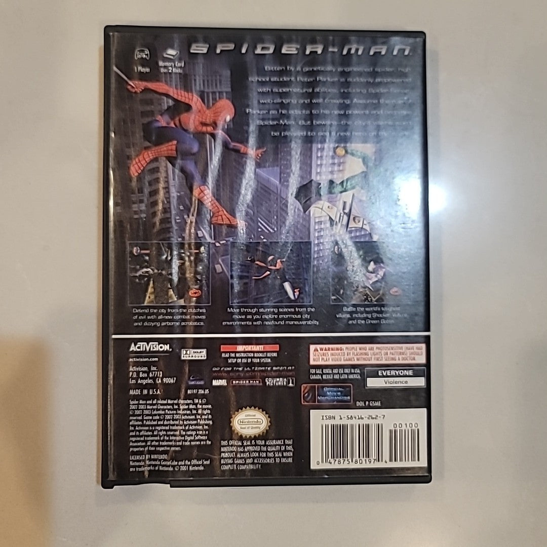 Spider-Man (Nintendo GameCube, 2002) Cib Complete Tested and Working!!!!