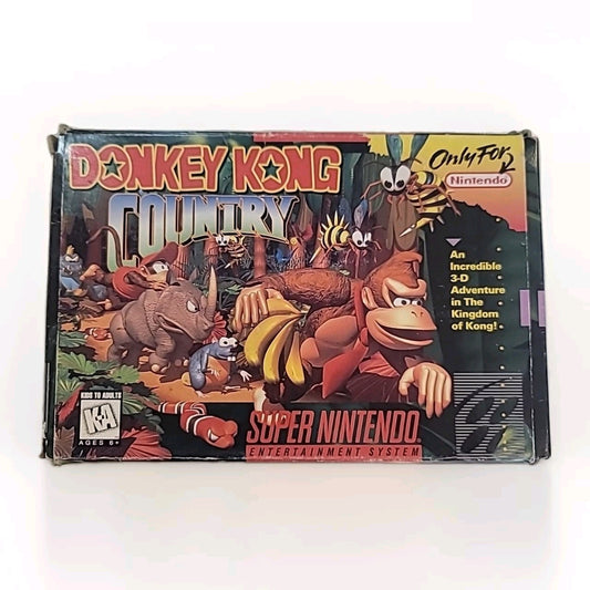 Donkey Kong Country SNES Super Nintendo CIB Complete