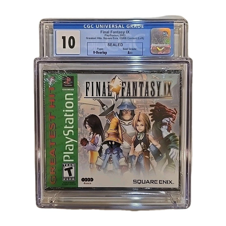 Final Fantasy IX FF9 Greatest Hits PlayStation 1 Sealed CGC WATA Graded 10 A++