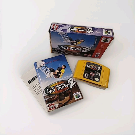 Tony Hawk's Pro Skater 2 N64 Nintendo 64 Complete CIB Good Condition! RARE!