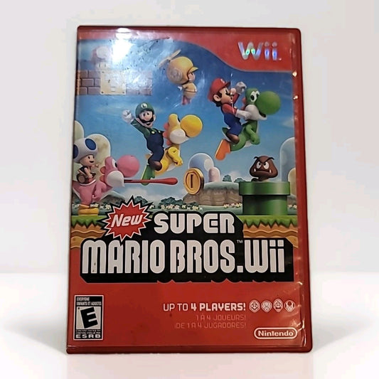 New Super Mario Bros. Wii (Nintendo Wii, 2009) CIB Complete W/ Manual Tested