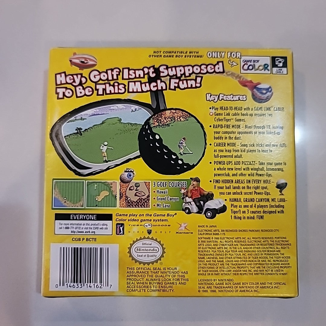 CyberTiger (Nintendo Game Boy Color, 2000) CIB