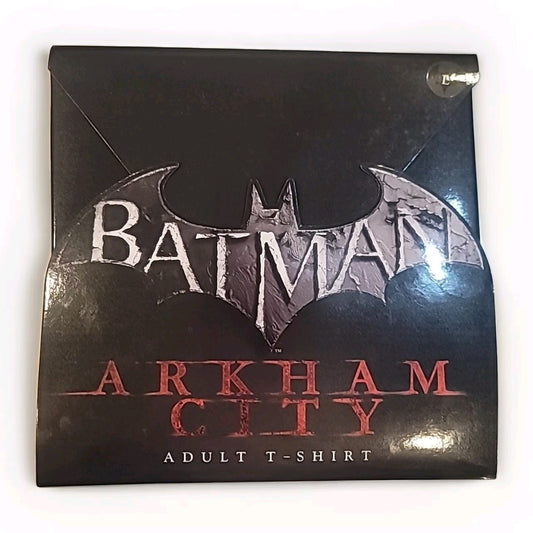 Batman Arkham City White Short Sleeve L Video Game Promo T Shirt New In Box RARE