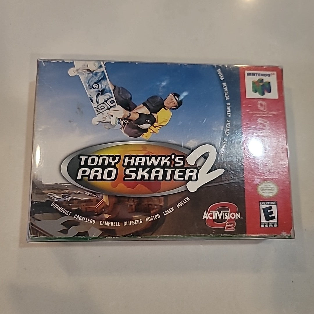 Tony Hawk's Pro Skater 2 N64 Nintendo 64 Complete CIB Good Condition! RARE!