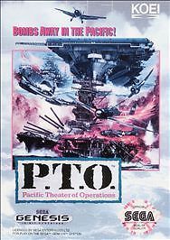 P.T.O. Pacific Theater of Operations (Sega Genesis, 1993) Cartridge Only
