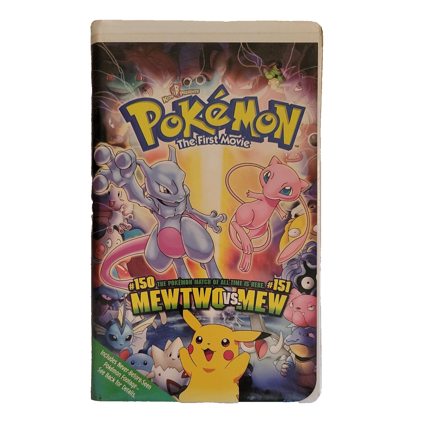 Pokémon the First Movie: Mewtwo Strikes Back (VHS, 2000, Clamshell) BB1