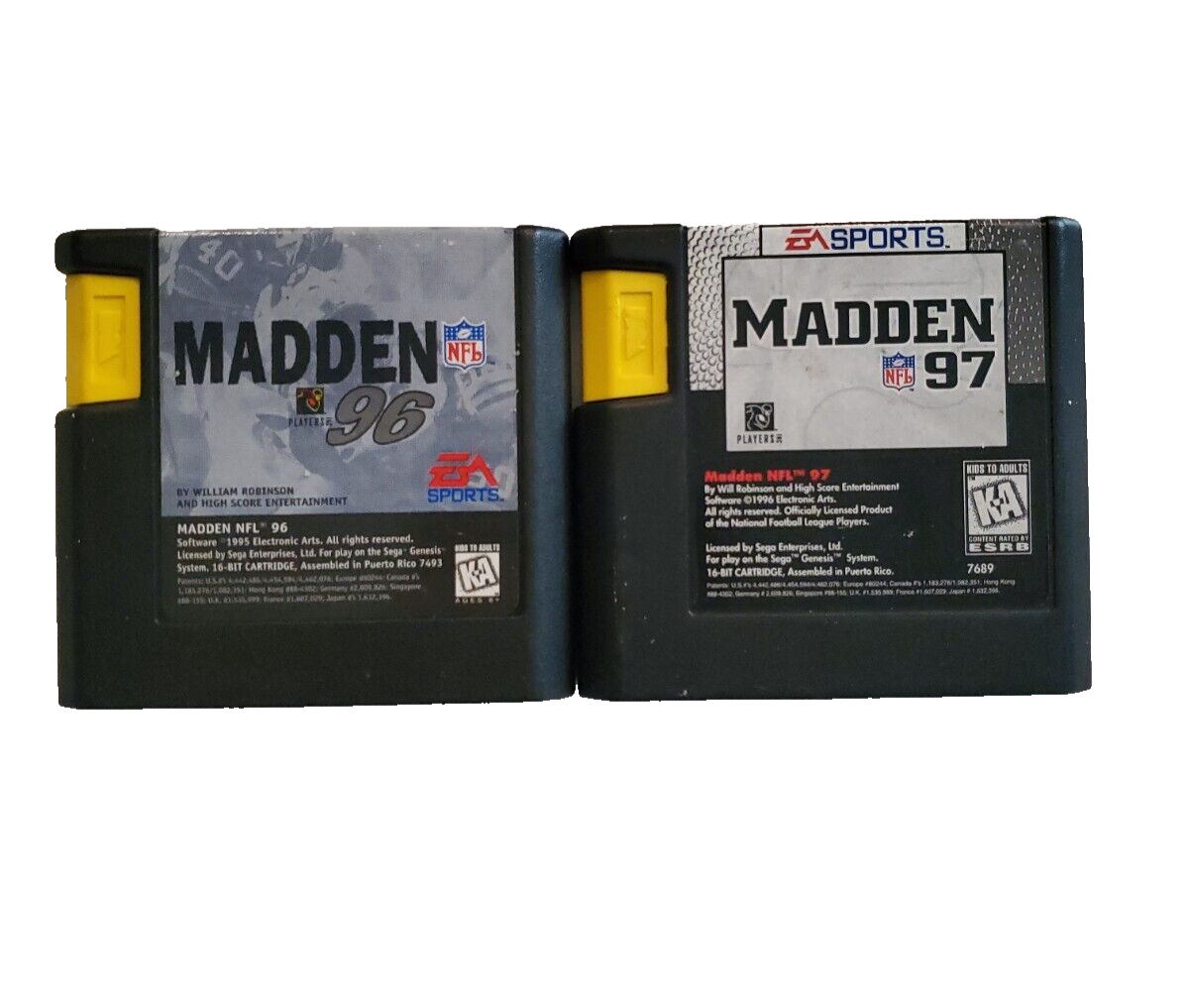 Sega Genesis MADDEN 96 and 97 Bundle