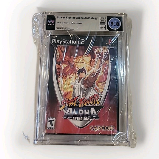 Street Fighter Alpha Anthology PS2 Playstation 2 WATA Graded 9.8 A++ Black Label