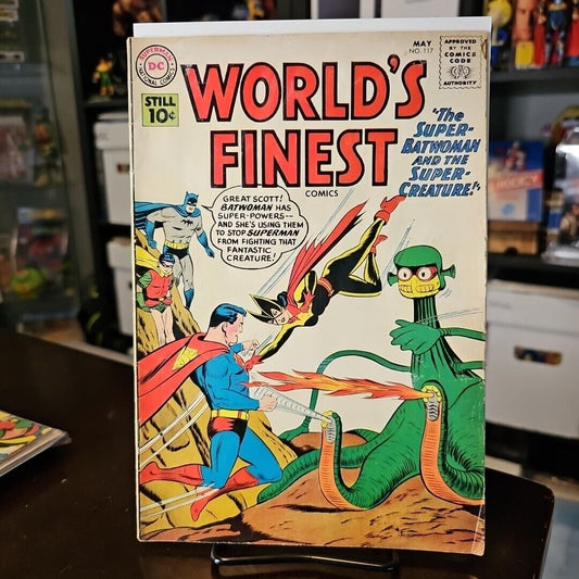 WORLD'S FINEST #117 1961-DC COMICS-SUPERMAN-BATMAN-BATWOMAN-vg