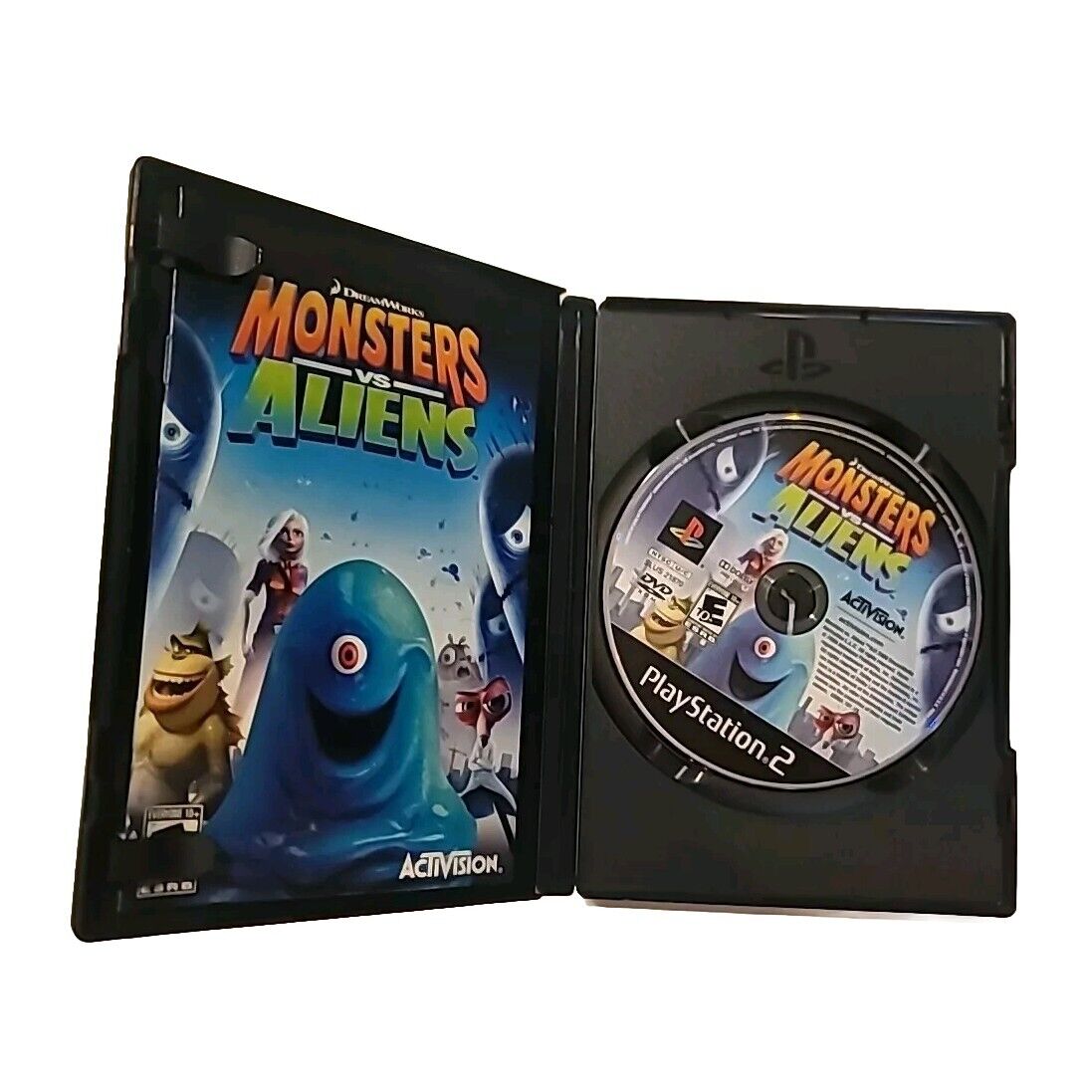 Monsters vs Aliens PS2 Sony PlayStation 2 2009 W/ Manual Rated Everyone