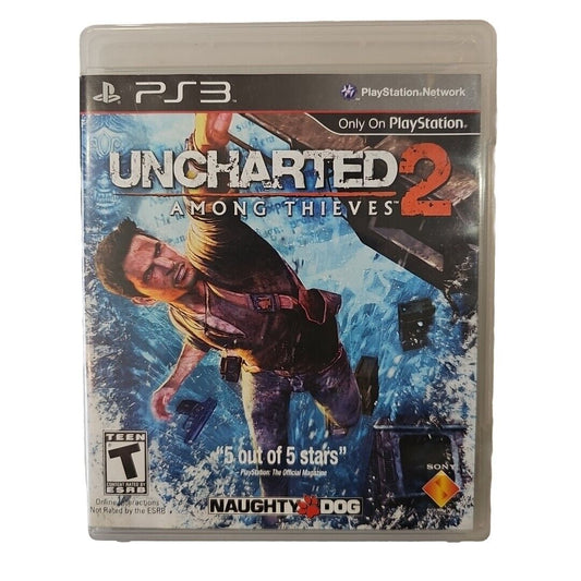 Uncharted 2: Among Thieves (PS3, 2009) CIB w/Reg. Card +Manual! Free Shipping!