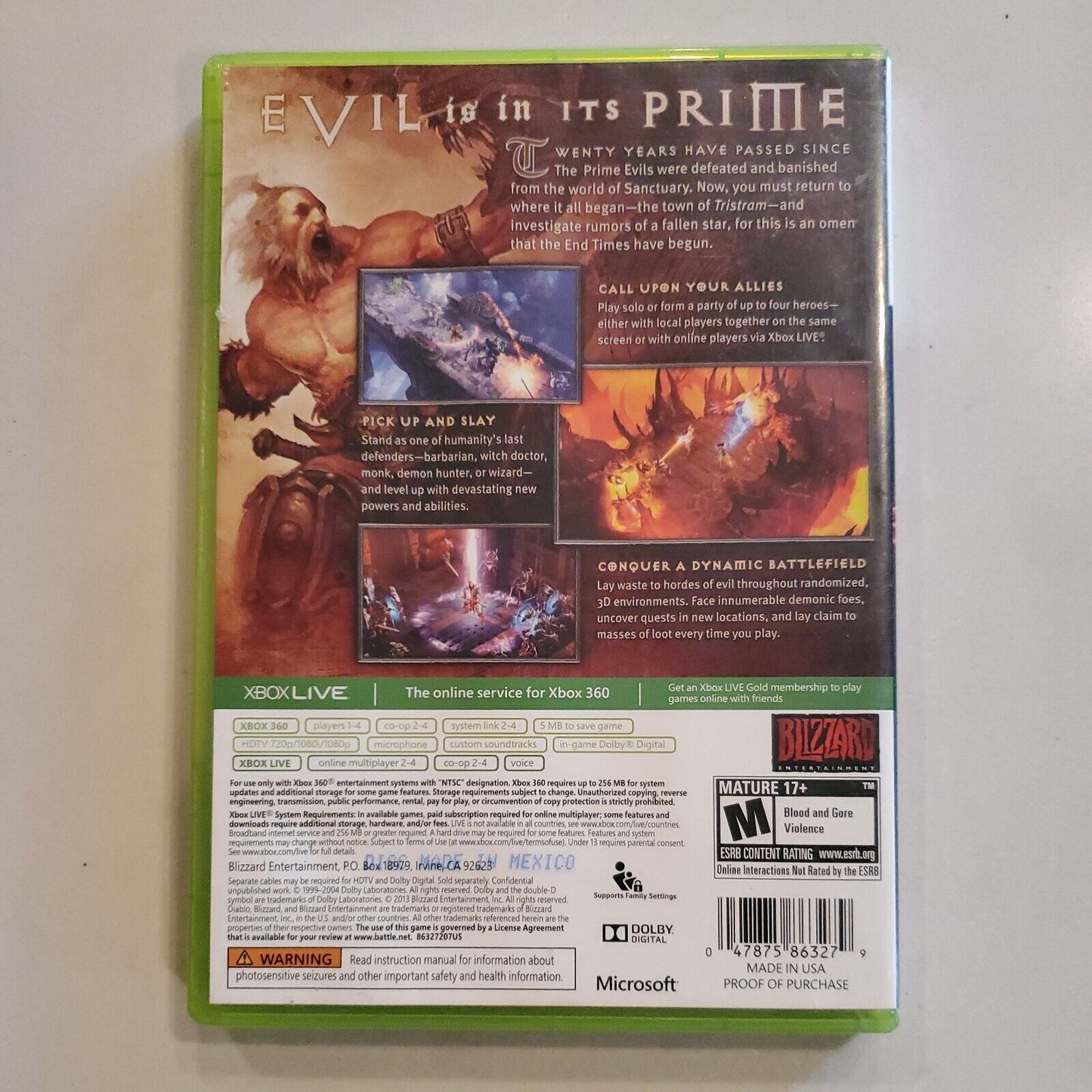 Diablo III (Microsoft Xbox 360, 2013) CIB Diablo 3 Complete Tested SB11