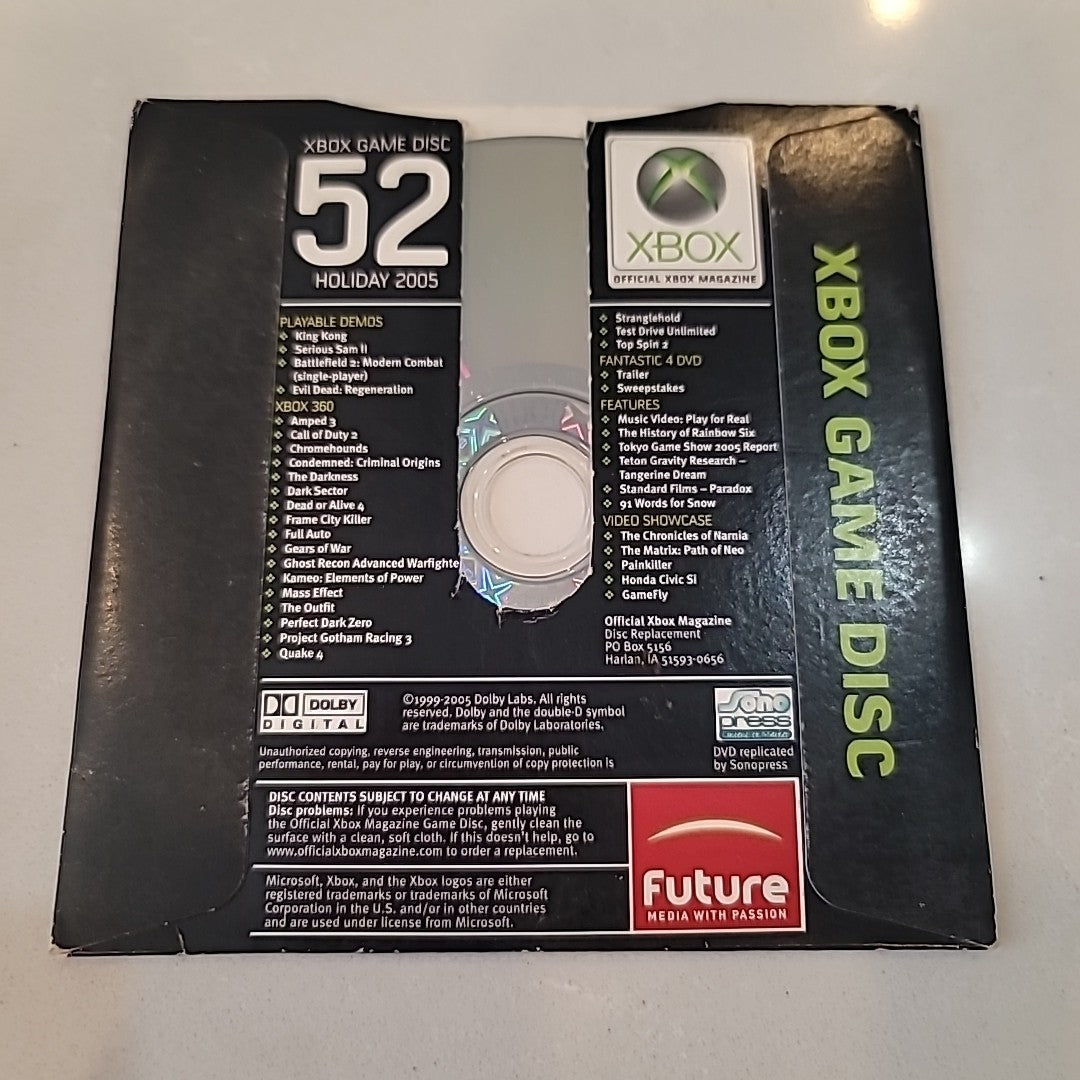 Official Xbox Magazine Demo Disc 52 - Holiday 2005 King Kong
