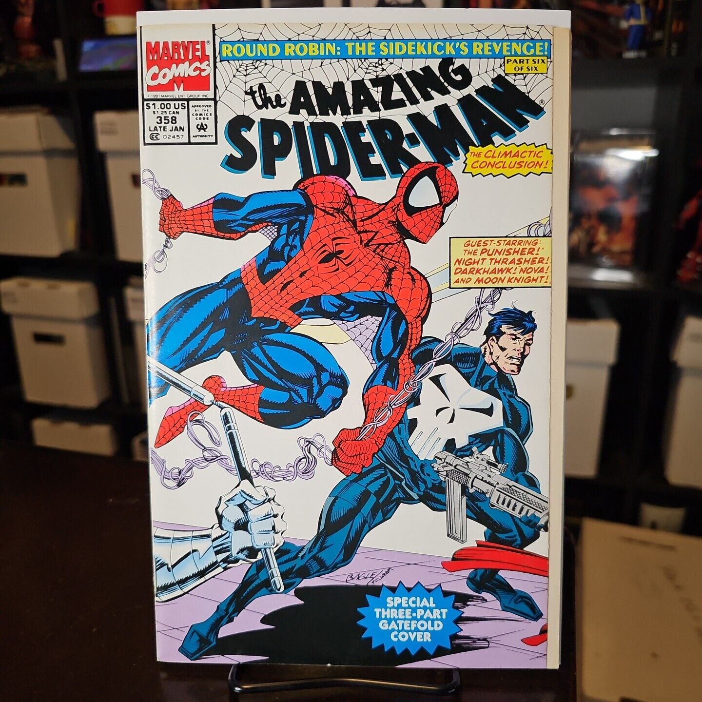 Amazing Spider-Man #358 Marvel 1992 Round Robin: The Conclusion NEWSSTAND