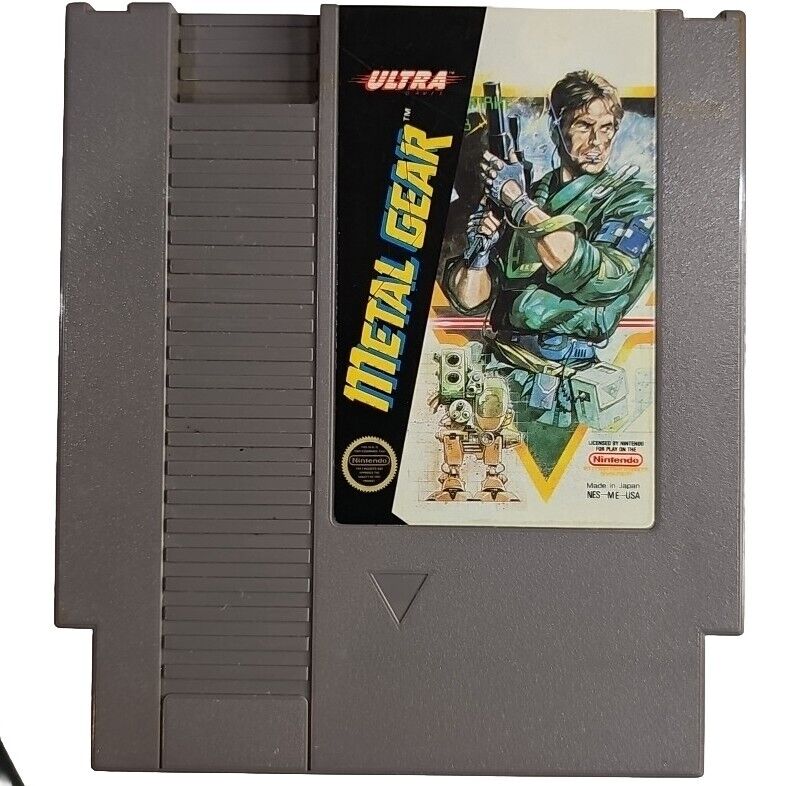 Metal Gear (Nintendo Entertainment System NES, 1988) Tested Working With Sleeve