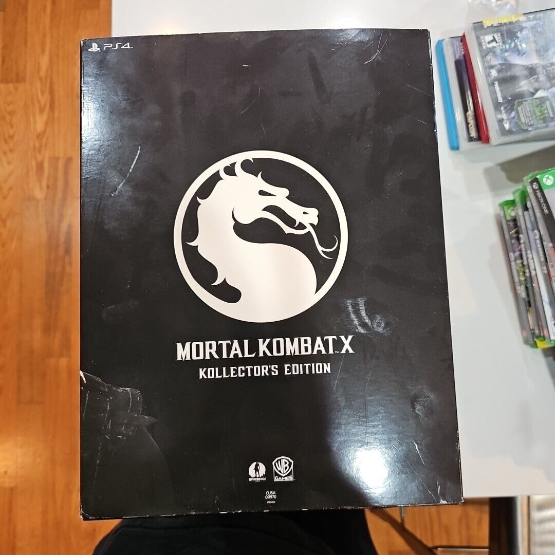 Mortal Kombat X Kollector's Edition - Scorpion Statue PS4 CIB COMPLETE