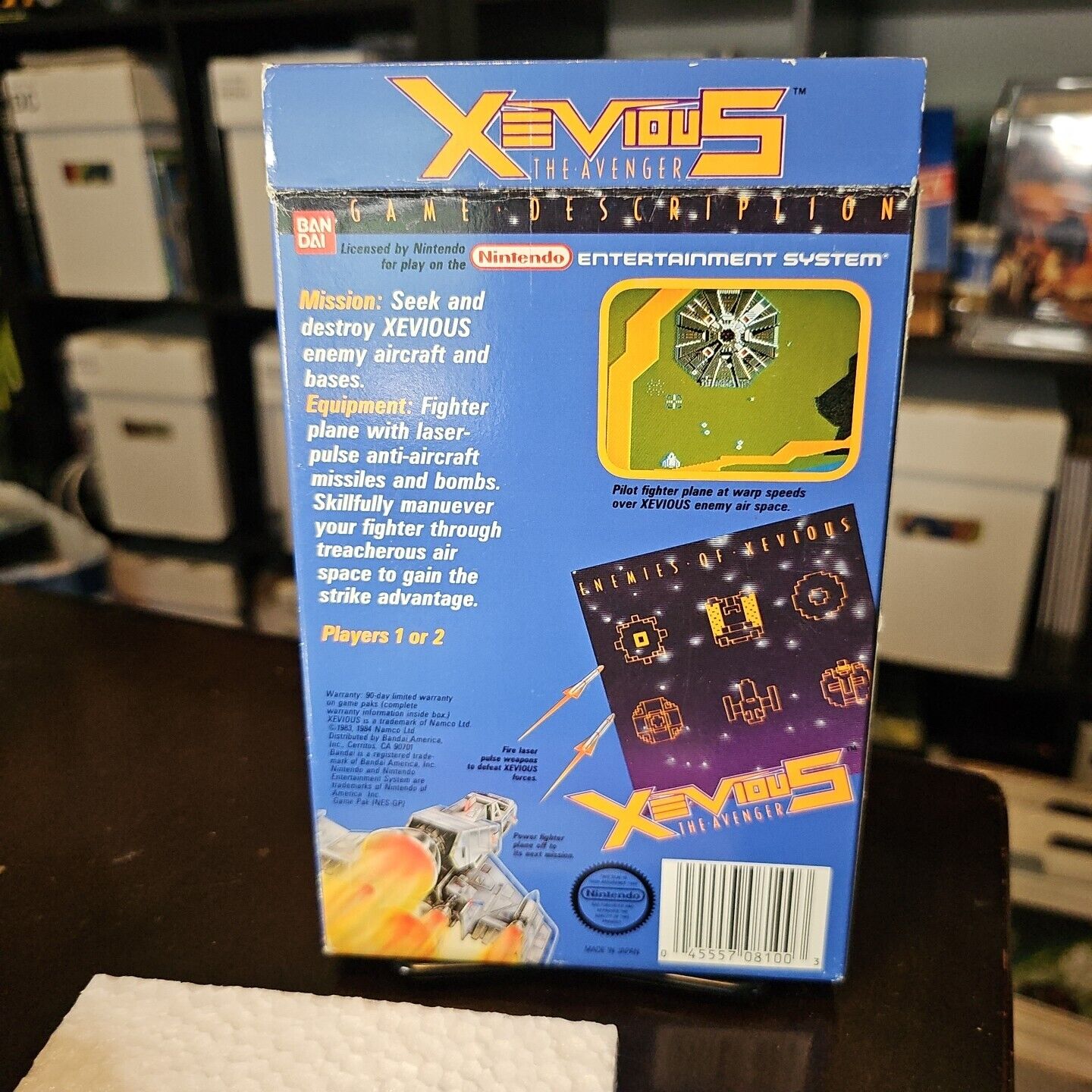 Xevious for NES Nintendo Complete In Box CIB Good Shape