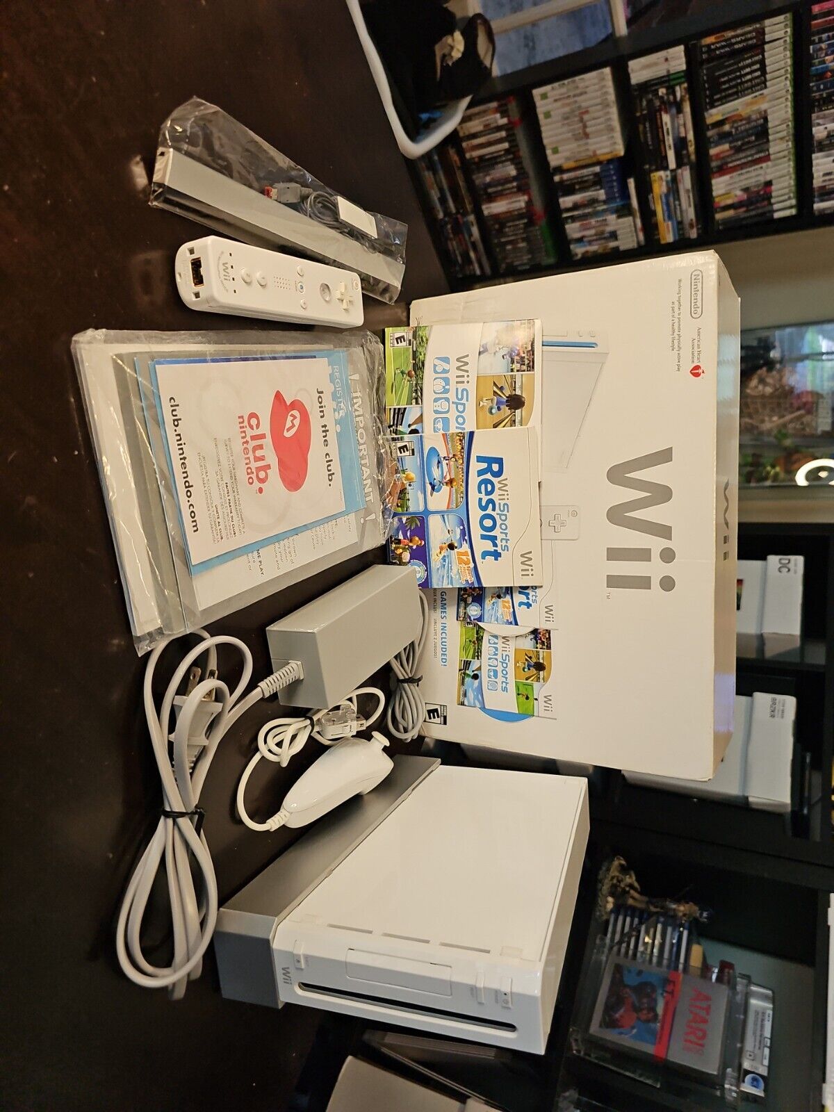 Nintendo Wii Sports & Resort White Console System In Box Clean & TESTED