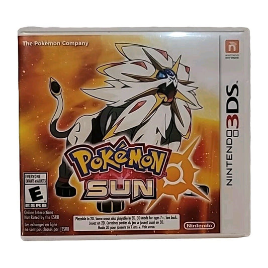 Pokemon Sun (Nintendo 3DS, 2016) CASE ONLY - NO GAME! 